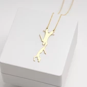 925 Ayar Gümüş Sporcu Akrobat Kolye Özel Tasarım thumbnail 3
