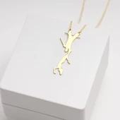 925 Ayar Gümüş Sporcu Akrobat Kolye Özel Tasarım thumbnail 4