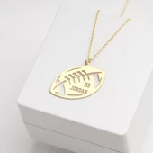 925 Ayar Gümüş Amerikan Futbol Topu Kolye Özel Tasarım thumbnail 3