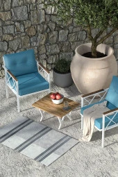 Limni Home ; Venit 2 Li Koltuk ( Berjer ), Sehpa Takımı, Balkon Ve Bahçe - 1