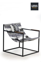 Limni Home Modern Iskandinav Teddy Berjer, Metal Iskeletli - 1