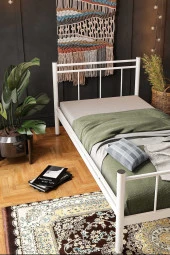 Limni Home Ferforje Metal Karyola Set ( Yatak Dahil ) thumbnail 2