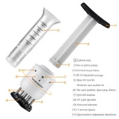 Et Yumuşatıcı Delici İğne, Sos Şırıngası Pres Tipi Marine Lezzeti - 12