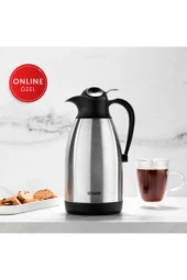 Kitchen House 2 Litre Çelik Termos Inox - 1