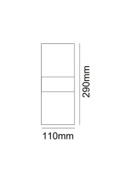 Voxlamp lighting solutions Samsung Ledli Akrilik Çift Yön Duvar Aplik 29x11cm - 4