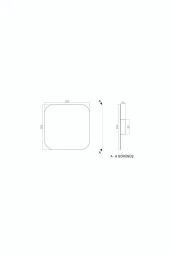 Voxlamp lighting solutions Unseen Kare Led Duvar Aplik - 3