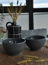 Kase Badem Gri 2 li Kase 14 Cm - 2