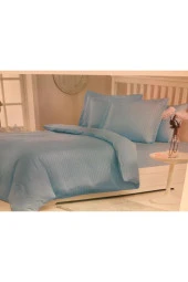 Özdilek Çift Kişilik Ranforce Saten Nevresim Takımı Line Petrol - 1