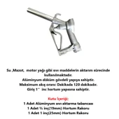 Gross Alüminyum 3/4 Inc Manuel Yağ ve Mazot Aktarma Tabanca thumbnail 3