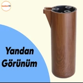 Kapsül Ayak Mobilya Yükseltici Kanepe TV Ünitesi Koltuk Ayağı Baza Ayakları Kübik Ceviz 15 cm thumbnail 3