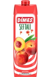 Dimes Meyve Suyu Şeftali 1 lt X 12 Adet - 1