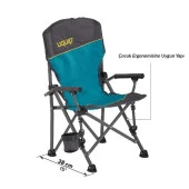 Uquip Kirby Yüksek Konforlu & Takviyeli Katlanır Çocuk Kamp Sandalyesi - 3