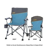 Uquip Kirby Yüksek Konforlu & Takviyeli Katlanır Çocuk Kamp Sandalyesi - 4