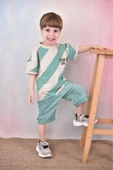 Erkek Çocuk Şortlu Takım Oversize Kalıp Kompak Kumaş (lQNxcck7L3) - 11