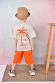 Erkek Çocuk Kapri Oversize T-shirt Takım %100Pamuk (GemxV40nrK) - 4
