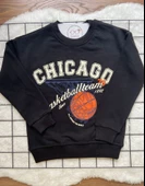 CHICAGO Baskılı Çocuk Oversize Sweatshirt (vIpnzArJbTxxZ) - 11