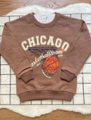 CHICAGO Baskılı Çocuk Oversize Sweatshirt (vIpnzArJbTxxZ) - 7