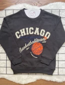 CHICAGO Baskılı Çocuk Oversize Sweatshirt (vIpnzArJbTxxZ) - 2