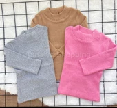 Kaşkorse Çocuk Badi 3'lü Takım Gri Kahve Pembe (toBw4A9sxl95j) - 1