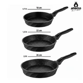 Amboss Onix 6 Parça Odin Döküm Tava ve Sahan Seti thumbnail 5