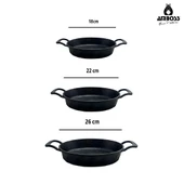 Amboss Onix 6 Parça Odin Döküm Tava ve Sahan Seti thumbnail 6