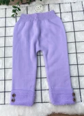 Unisex İçi Havlulu Kalın Kışlık Beli Lastikli Triko Pantolon (0Uum3KKFruPks) - 10