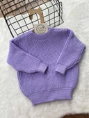 Unisex Bebek Çocuk Bisiklet Yaka Esnek Triko Kazak (CnuozRdeXhvPj) - 2