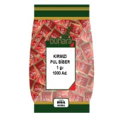 BUHARA TEK KULLANIMLIK POŞET PULBİBER  1 GR x 1000 Ad - 1