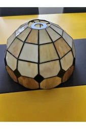 Yüceeller Vitray Ayarlanabilir Sarkıt Avize Kahverengi 30cm (12") - 3