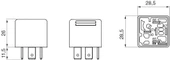 BOSCH MİNİ RÖLE 24V 20AH 5 UÇLU ÇİFT PLATİNLİ 0332209206 - 5