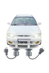 Fardoktoru Hyundaı Accent (1995-1999) Uyumlu  Led Far Ampulü Photon Zero H4 thumbnail 1