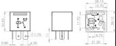 BOSCH MİNİ RÖLE 12V 30AH 2X87 TERMİNAL 5 UÇLU 0986AH0251 - 4