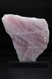 Pembe Kuvars Doğal Taş Standlı Ham Parça thumbnail 1