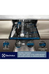Electrolux ESM48310SW MaxiFlex SatelliteClean AirDry D Enerji Sınıfı 8 Program 14 Kişilik Bulaşık Makinesi thumbnail 3