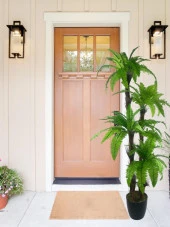 Nettenevime Yapay Ağaç Sıkas Palmiye Açık Yeşil 4Katlı 72Yaprak 150cm Salon Çiçeği Yapay Çiçek thumbnail 4