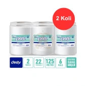 Only Fotoselli Kağıt Havlu 8 Kg. 22 cm. 6 Rulo x 2 Koli (6x2:12 Rulo) - 1