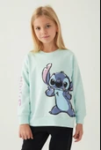 Stitch D4898 Puss Kız Çocuk Sweatshirt - 5