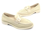 Feles Toka Detaylı Triko Loafer Kadın Babet Ayakkabı thumbnail 14