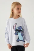 Stitch D4898 Puss Kız Çocuk Sweatshirt thumbnail 11