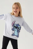 Stitch D4898 Puss Kız Çocuk Sweatshirt - 13