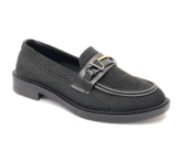 Feles Toka Detaylı Triko Loafer Kadın Babet Ayakkabı thumbnail 16