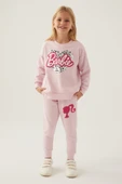 Barbie Lisanslı 1764 Sweatshirt ve Pantolon Alt Üst Kız Çocuk Eşofman Takımı thumbnail 19
