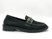 Feles Toka Detaylı Triko Loafer Kadın Babet Ayakkabı thumbnail 3