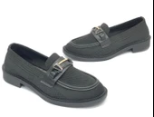 Feles Toka Detaylı Triko Loafer Kadın Babet Ayakkabı thumbnail 7