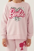 Barbie Lisanslı 1764 Sweatshirt ve Pantolon Alt Üst Kız Çocuk Eşofman Takımı thumbnail 6