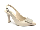 Feles Toka Taş Detaylı Arkası Açık Stiletto Kadın Topuklu Ayakkabı thumbnail 21