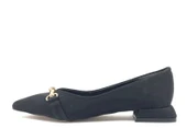 Feles Taş Toka Detaylı Saten Kadın Babet thumbnail 6