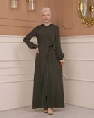 Tesettürlü Kapşonlu Ferace 678 - 10