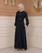 Tesettürlü Kapşonlu Ferace 678 - 4