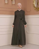 Tesettürlü Kapşonlu Ferace 678 - 9